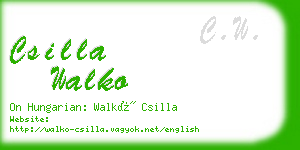 csilla walko business card